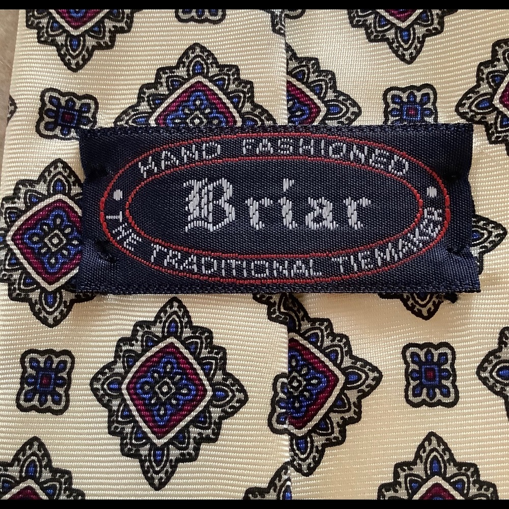 Briar Vintage Silk Men’s Necktie - Picture 4 of 7